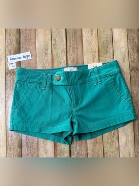 American Eagle Outfitters Teal High-Waist Women's Shorts